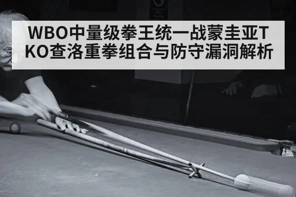 WBO中量级拳王统一战蒙圭亚TKO查洛重拳组合与防守漏洞解析